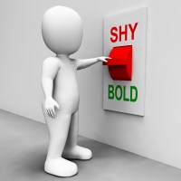 Shy Bold Switch Means Choose Fear Or Courage