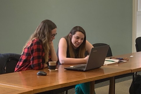 Staff members trying out the Comparative Judgement approach.